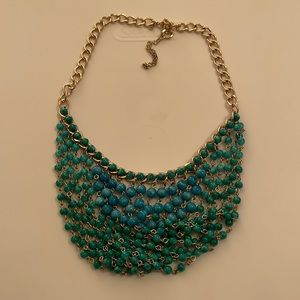 Blue & Green statement necklace.